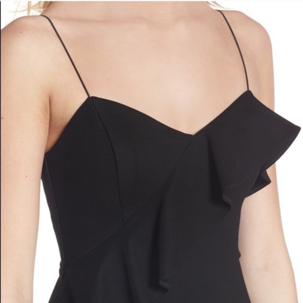 ASTR Bodycon Asymmetric Ruffle Dress LBD Small - Picture 5 of 9